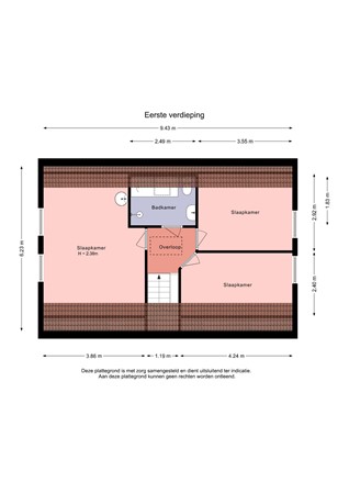 Floorplan - Rozenstraat 2, 8315 AB Luttelgeest